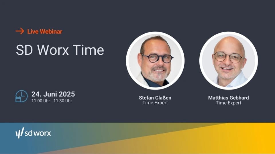 SD Worx TIme Webinar Juni 2025